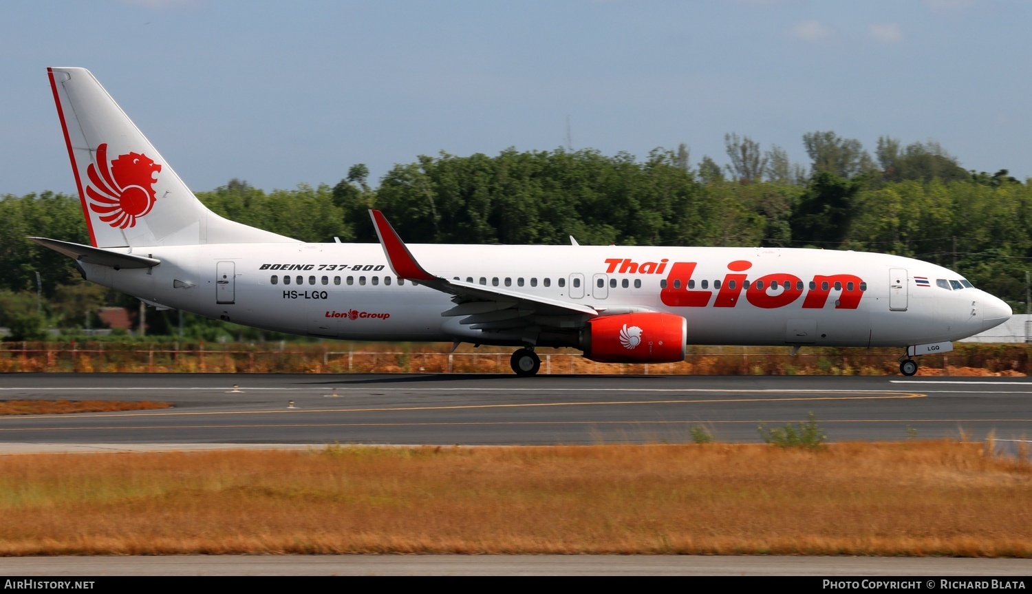 Aircraft Photo of HS-LGQ | Boeing 737-8GP | Thai Lion Air | AirHistory.net #682121