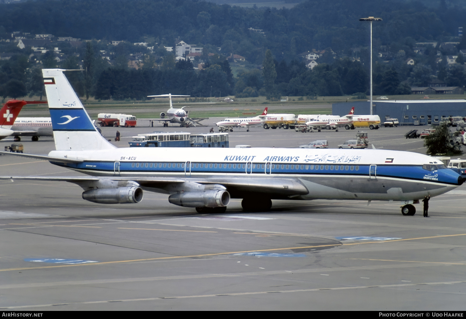 Aircraft Photo of 9K-ACU | Boeing 707-321C | Kuwait Airways | AirHistory.net #682125