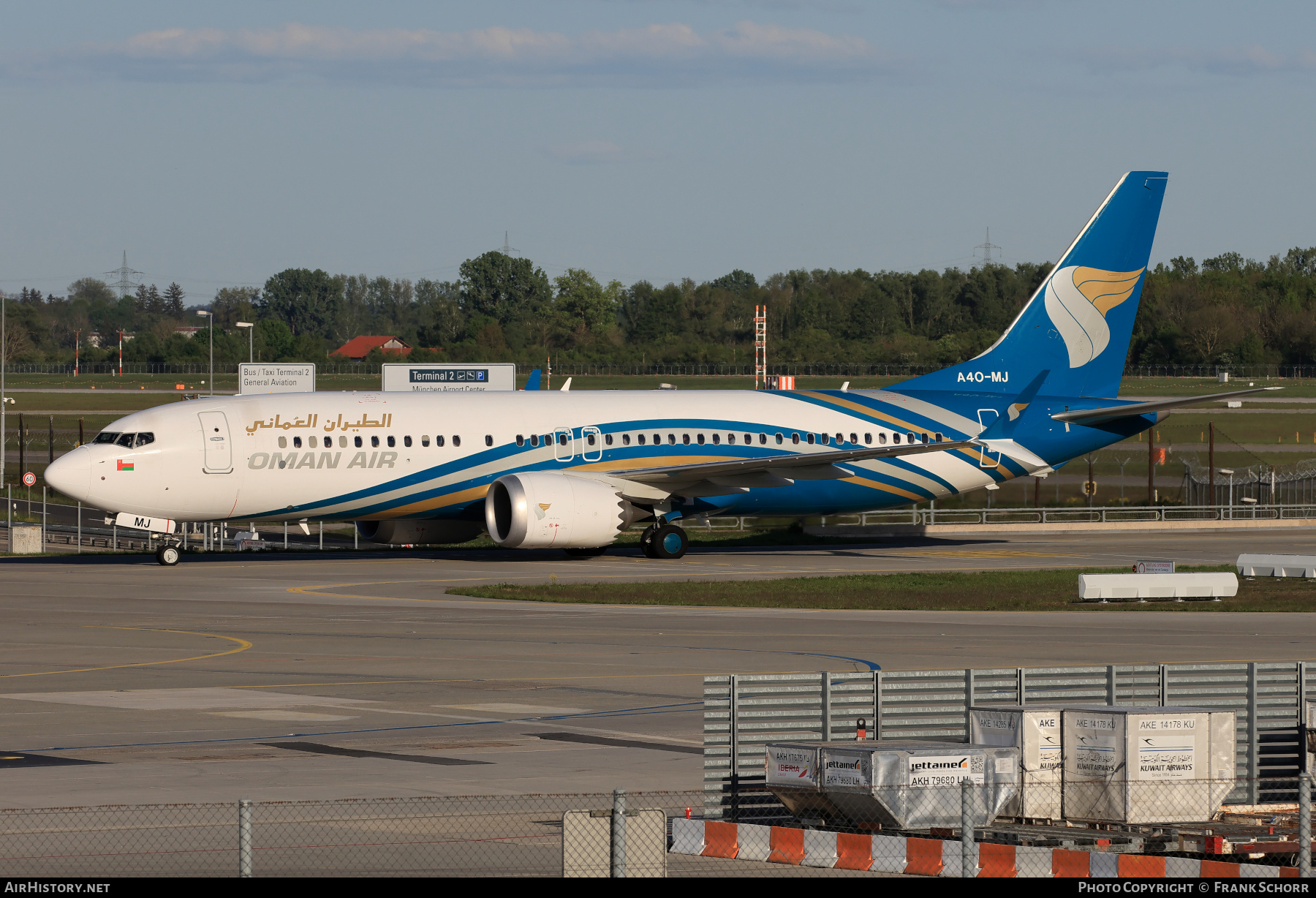 Aircraft Photo of A4O-MJ | Boeing 737-8 Max 8 | Oman Air | AirHistory.net #682138