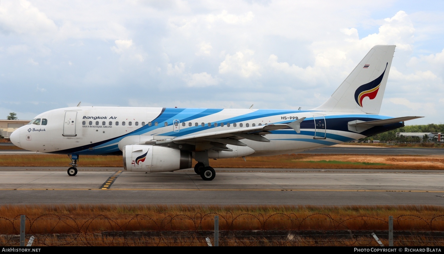 Aircraft Photo of HS-PPB | Airbus A319-132 | Bangkok Airways | AirHistory.net #682142