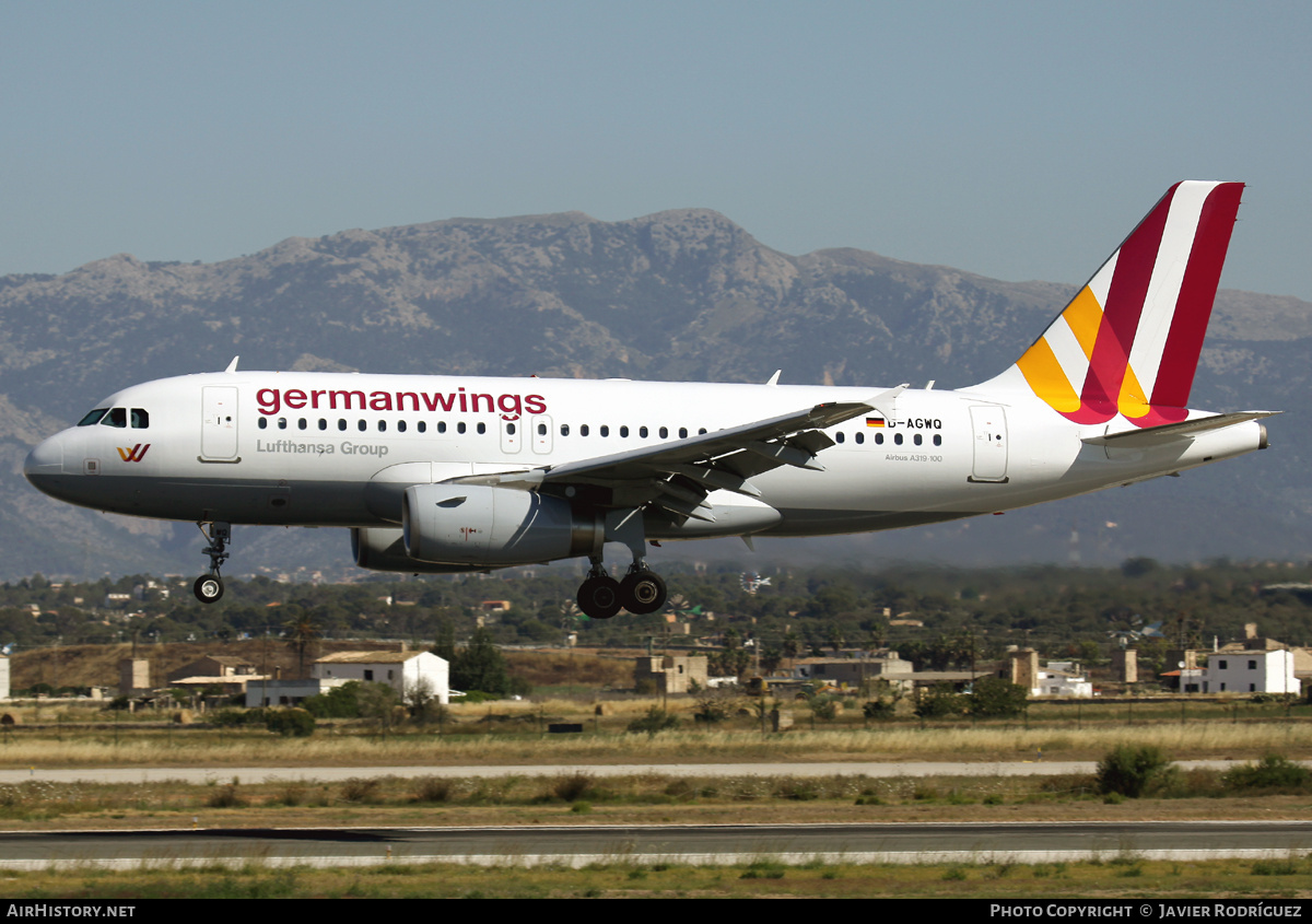 Aircraft Photo of D-AGWQ | Airbus A319-132 | Germanwings | AirHistory.net #682241