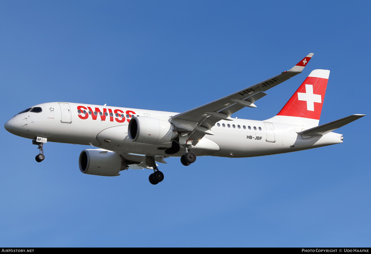 Aircraft Photo of HB-JBF | Bombardier CSeries CS100 (BD-500-1A10) | Swiss International Air Lines | AirHistory.net #682248