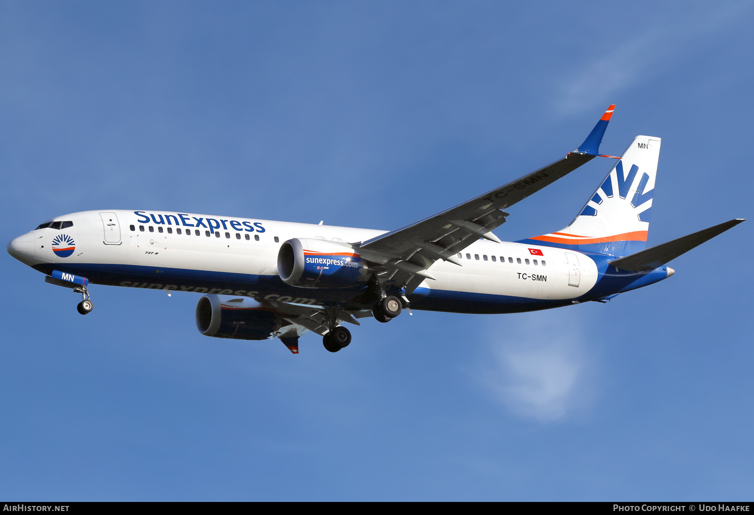Aircraft Photo of TC-SMN | Boeing 737-8 Max 8 | SunExpress | AirHistory.net #682258