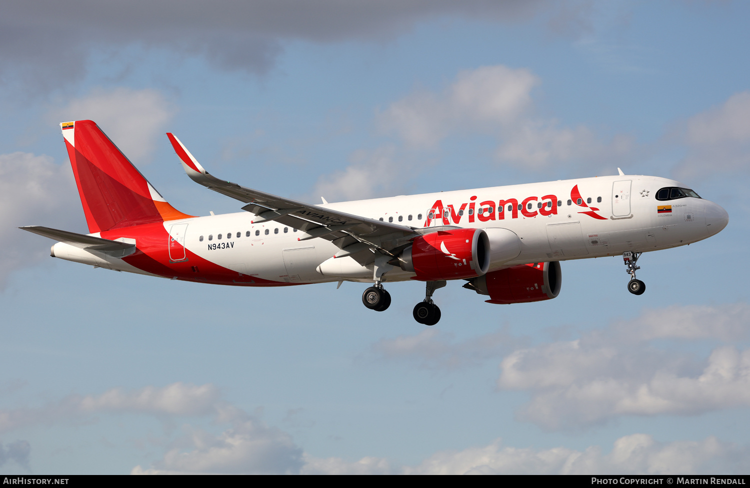 Aircraft Photo of N943AV | Airbus A320-251N | Avianca | AirHistory.net #682268