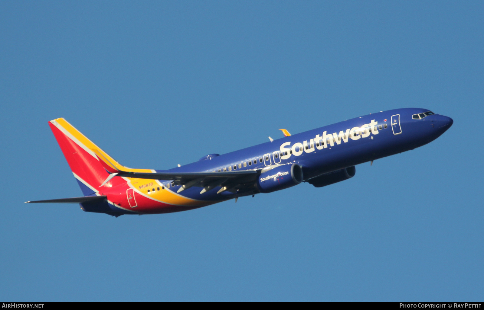 Aircraft Photo of N8683D | Boeing 737-8H4 | Southwest Airlines | AirHistory.net #682306