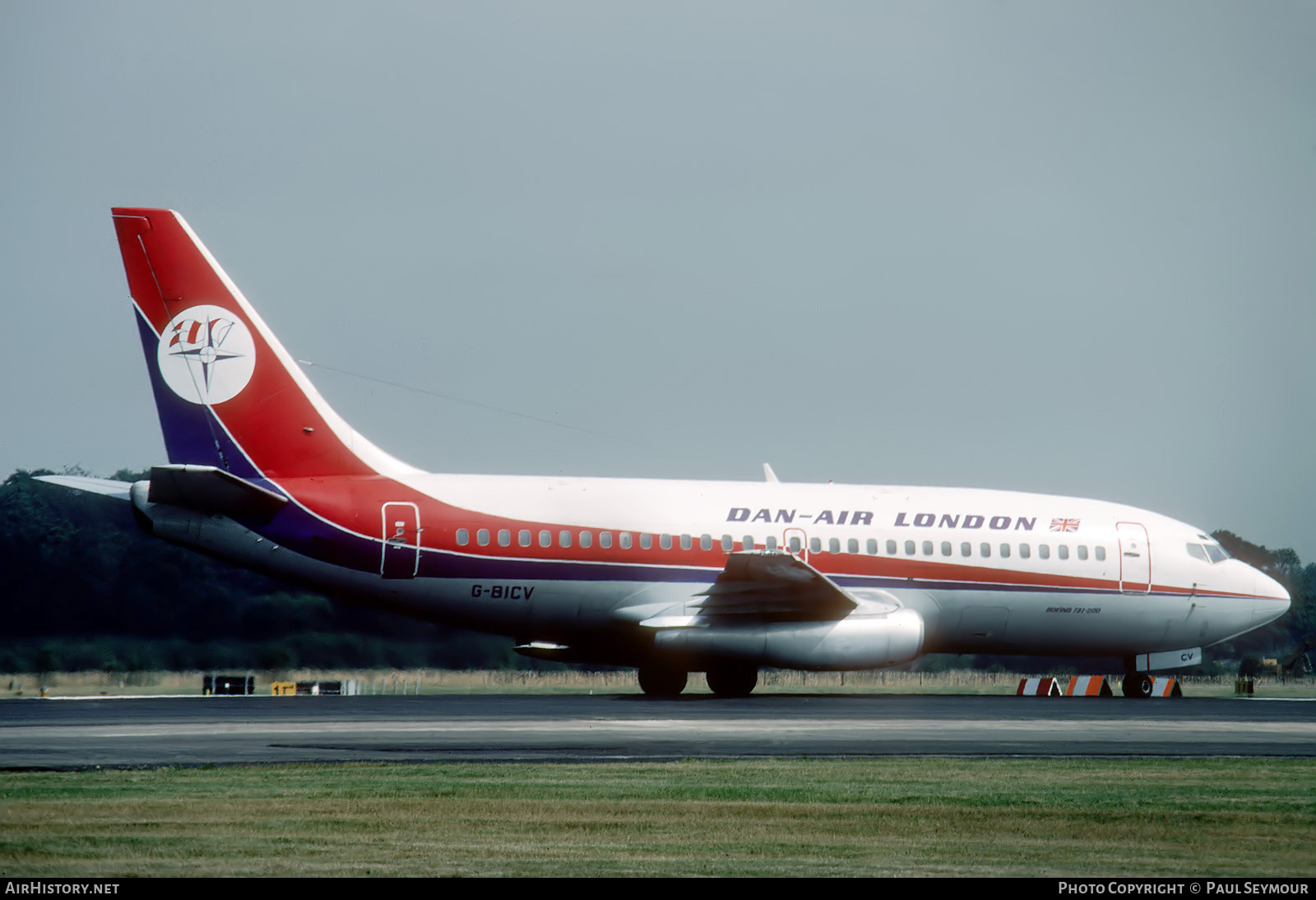 Aircraft Photo of G-BICV | Boeing 737-2L9/Adv | Dan-Air London | AirHistory.net #682308