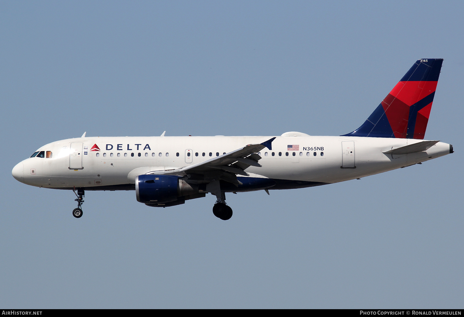 Aircraft Photo of N365NB | Airbus A319-114 | Delta Air Lines | AirHistory.net #682311
