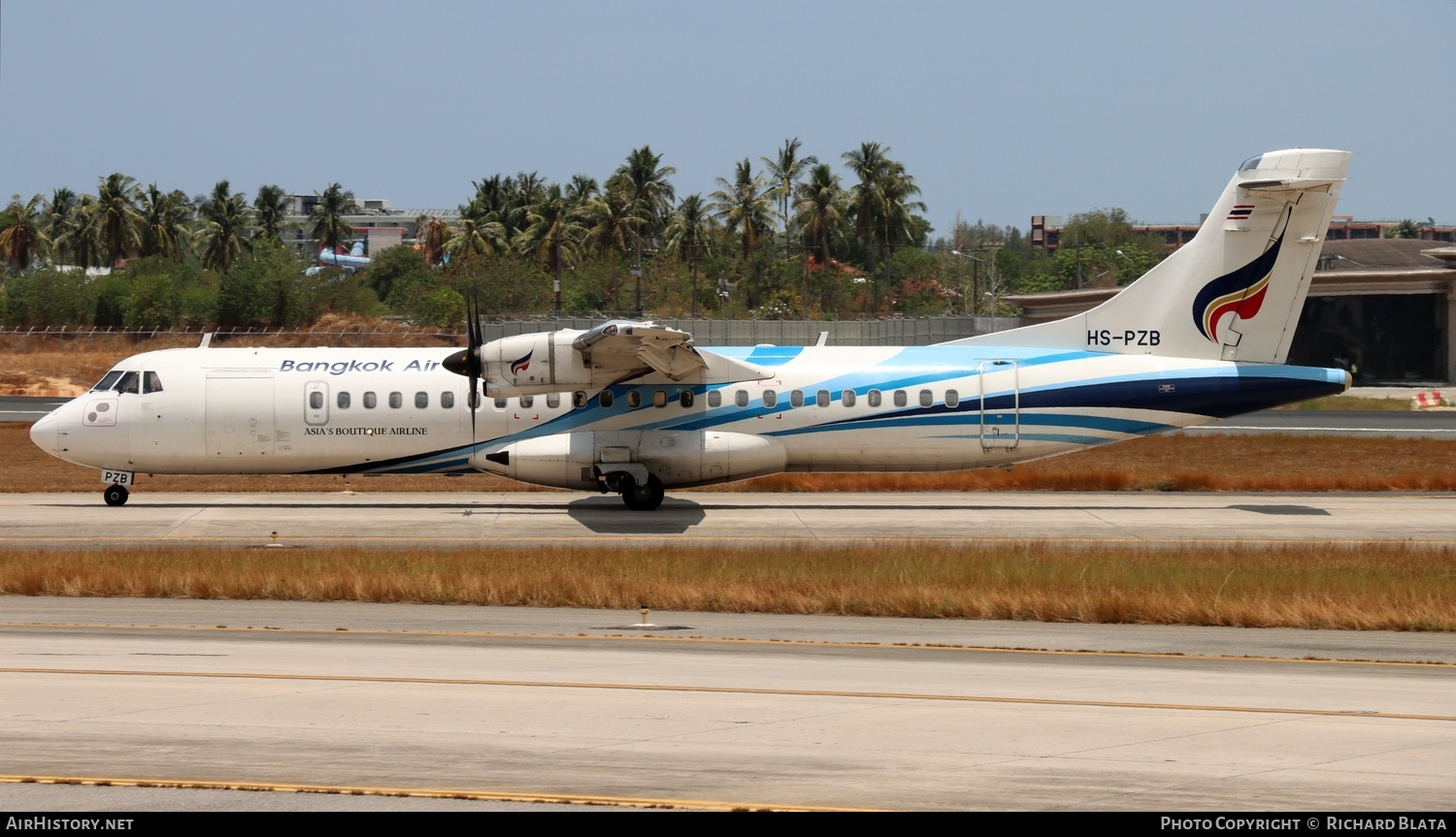 Aircraft Photo of HS-PZB | ATR ATR-72-600 (ATR-72-212A) | Bangkok Airways | AirHistory.net #682317