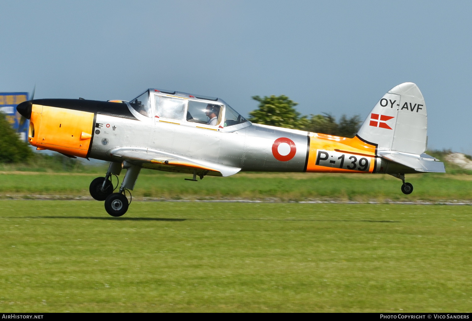 Aircraft Photo of OY-AVF / P-139 | De Havilland Canada DHC-1 Chipmunk Mk22 | Denmark - Air Force | AirHistory.net #682330