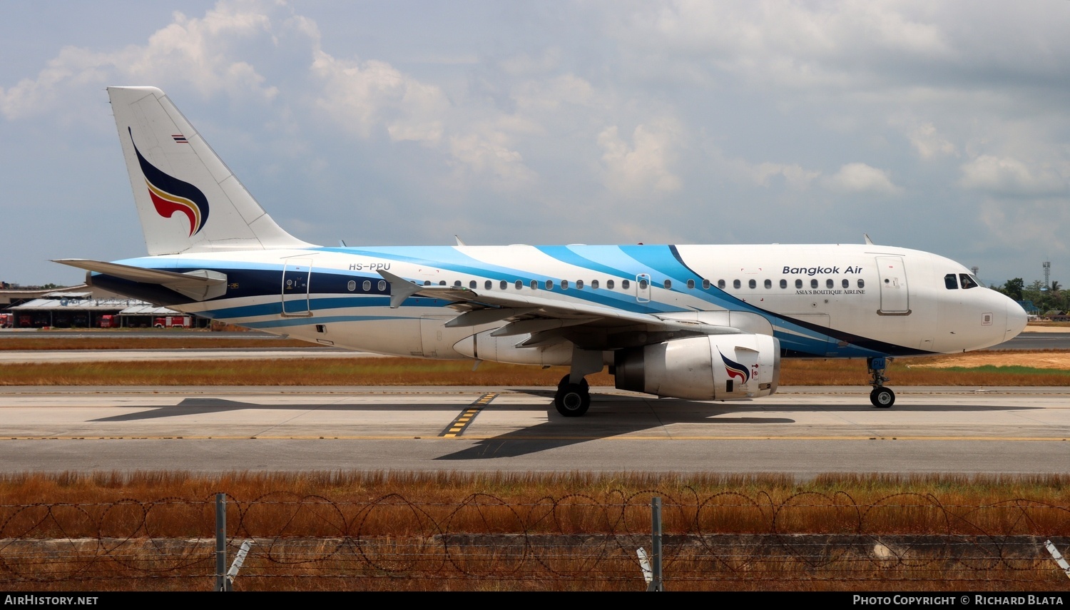 Aircraft Photo of HS-PPU | Airbus A319-132 | Bangkok Airways | AirHistory.net #682348