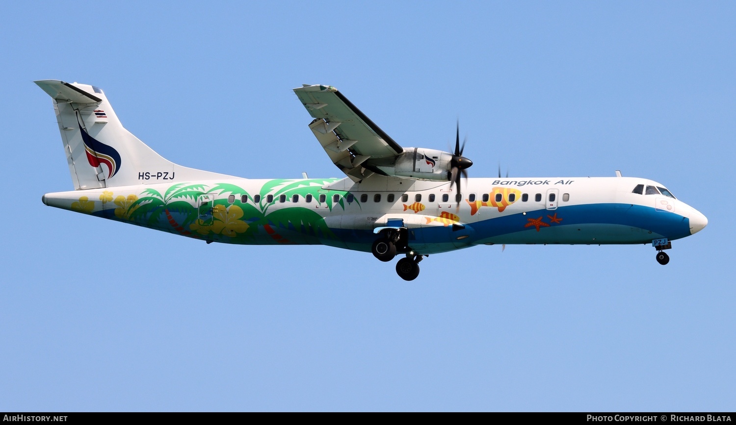 Aircraft Photo of HS-PZJ | ATR ATR-72-600 (ATR-72-212A) | Bangkok Airways | AirHistory.net #682350