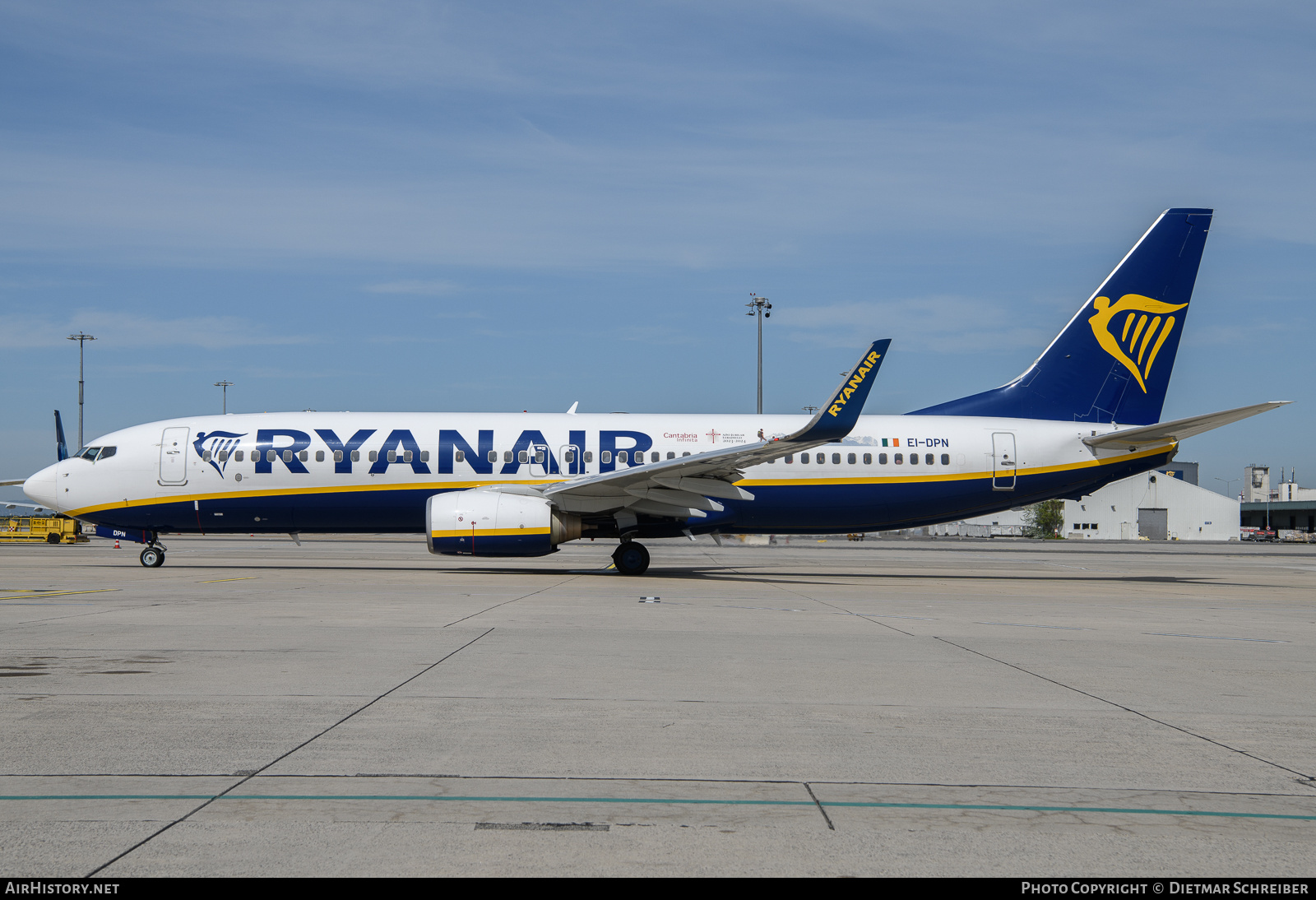 Aircraft Photo of EI-DPN | Boeing 737-8AS | Ryanair | AirHistory.net #682390
