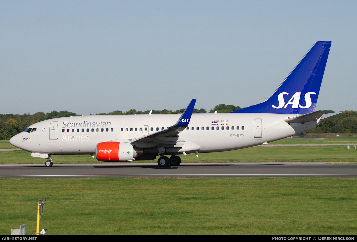 Aircraft Photo of SE-REX | Boeing 737-76N | Scandinavian Airlines - SAS | AirHistory.net #682423