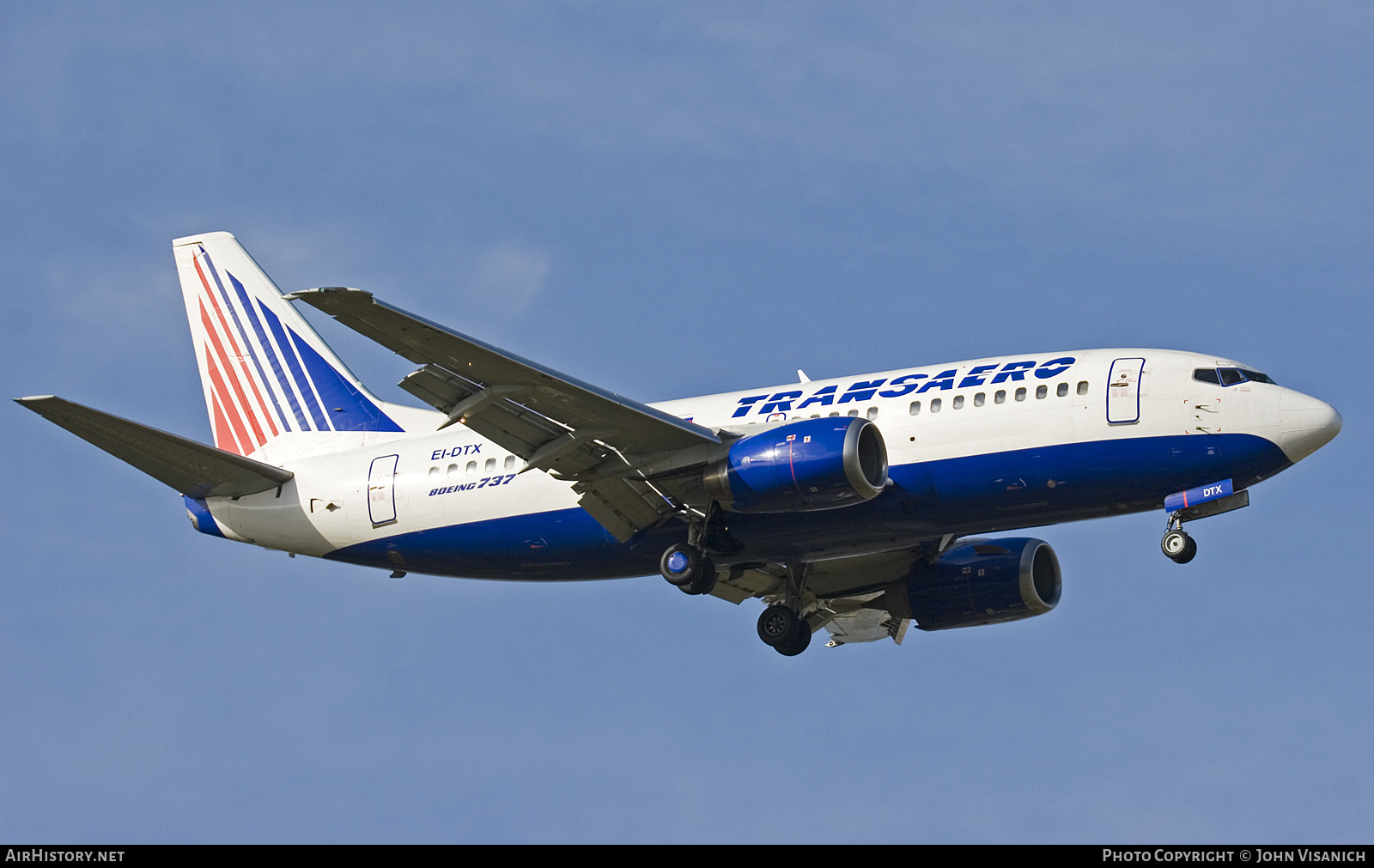 Aircraft Photo of EI-DTX | Boeing 737-5Q8 | Transaero Airlines | AirHistory.net #682522