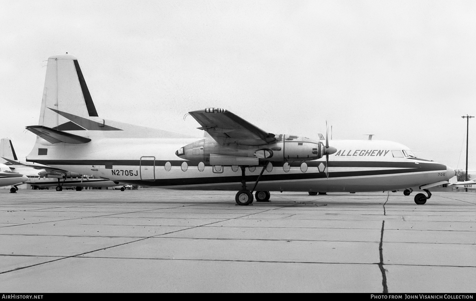 Aircraft Photo of N2705J | Fairchild F-27J | Allegheny Airlines | AirHistory.net #682533