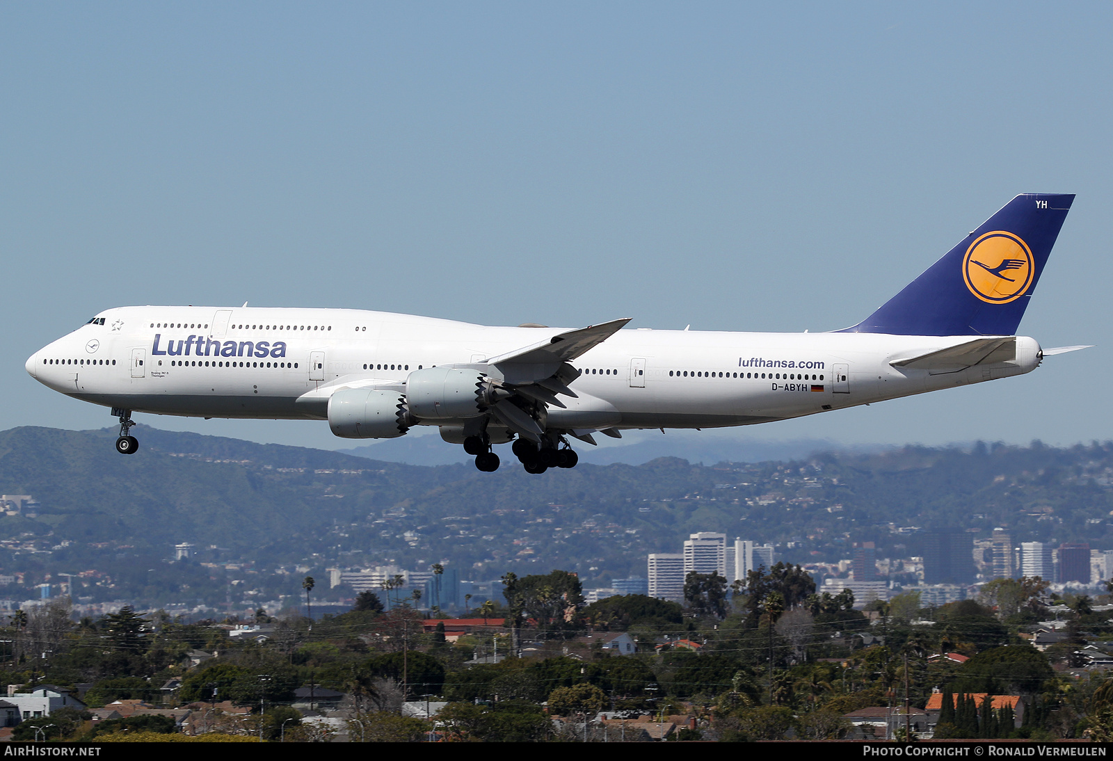 Aircraft Photo of D-ABYH | Boeing 747-830 | Lufthansa | AirHistory.net #682621