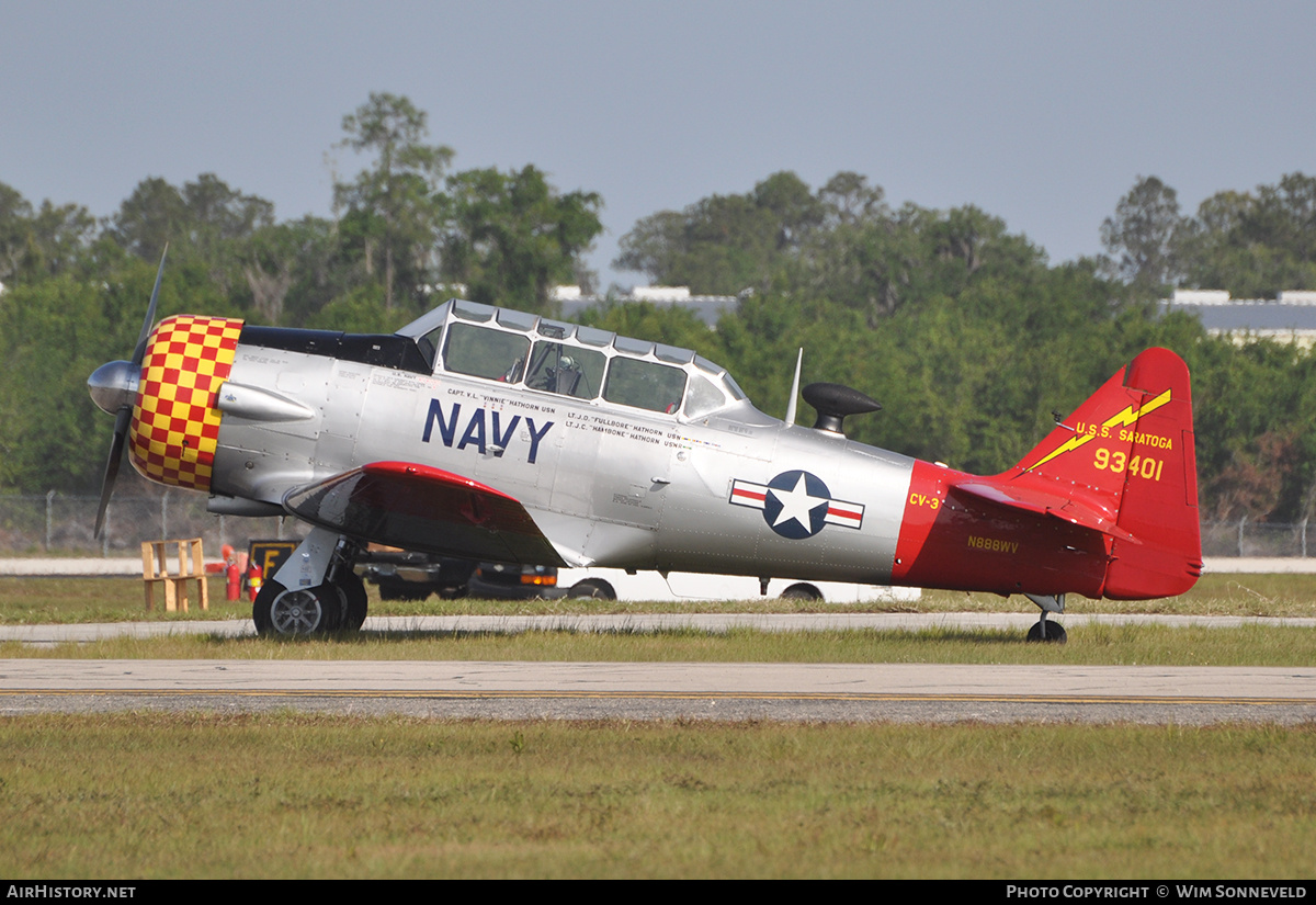 Aircraft Photo of N888WV / 93401 | North American T-6G Texan | USA - Navy | AirHistory.net #682677