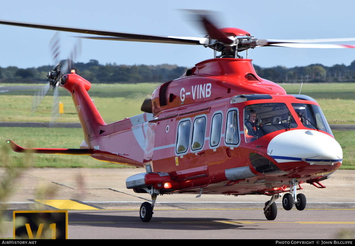 Aircraft Photo of G-VINB | AgustaWestland AW-139 | AirHistory.net #682684
