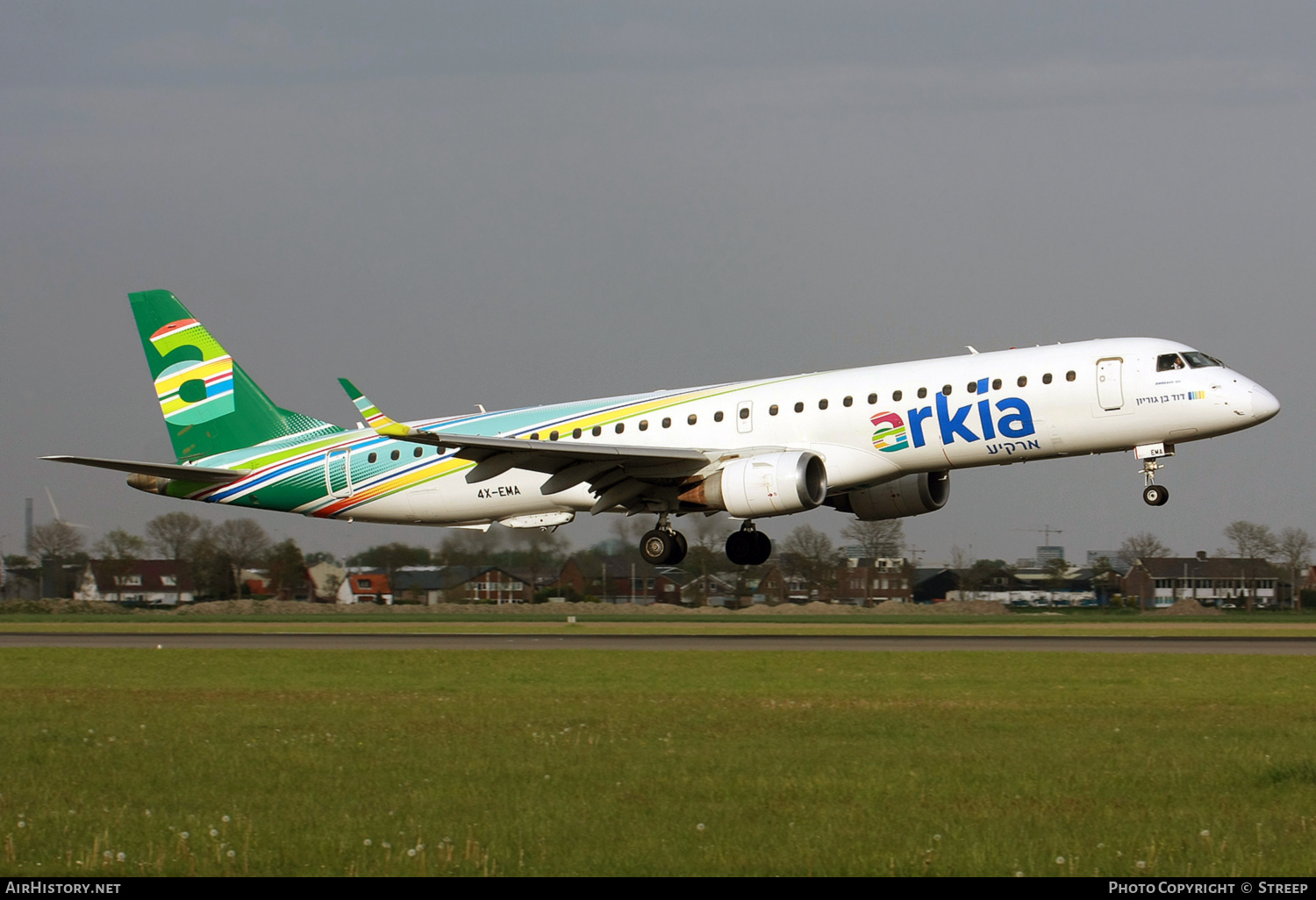 Aircraft Photo of 4X-EMA | Embraer 195LR (ERJ-190-200LR) | Arkia Israeli Airlines | AirHistory.net #682695
