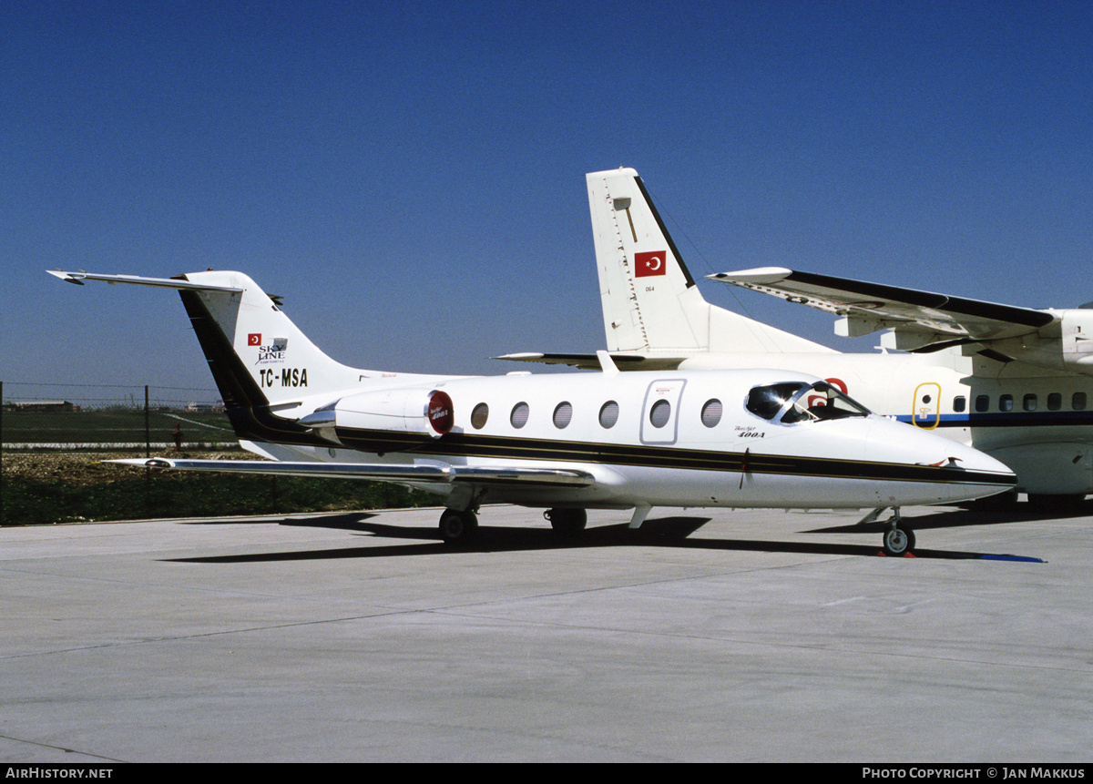 Aircraft Photo of TC-MSA | Beech Beechjet 400A | Skyline | AirHistory.net #682735