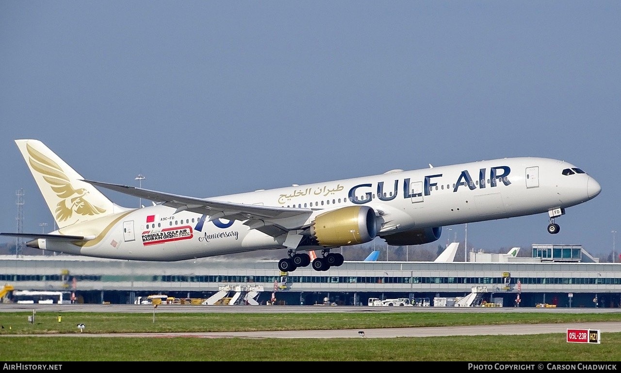 Aircraft Photo of A9C-FD | Boeing 787-9 Dreamliner | Gulf Air | AirHistory.net #682772