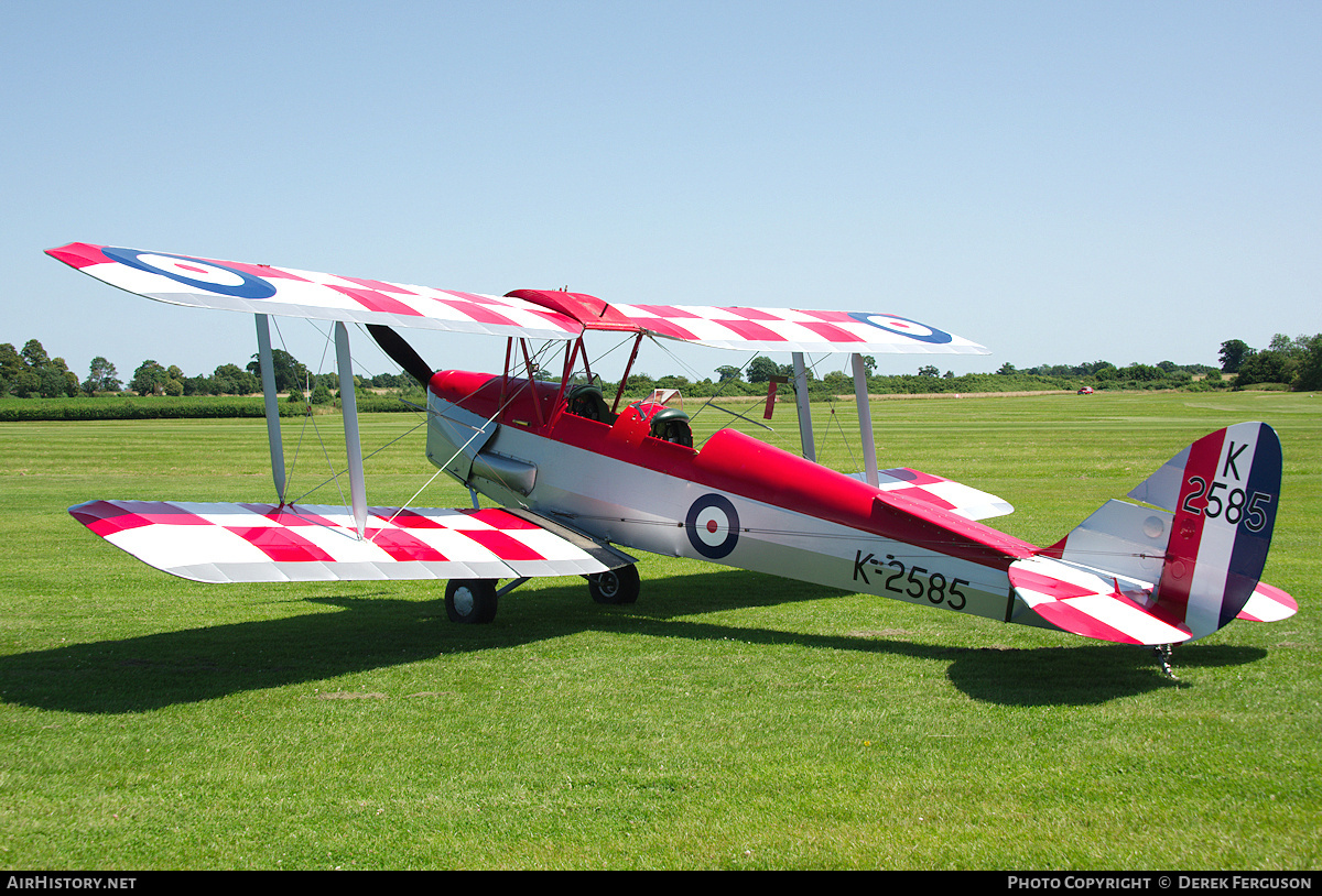 Aircraft Photo of G-ANKT / K2585 | De Havilland D.H. 82A Tiger Moth | UK - Air Force | AirHistory.net #682805