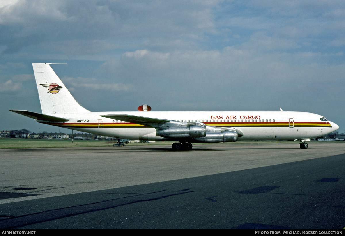 Aircraft Photo of 5N-ARQ | Boeing 707-338C | GAS Air Cargo - General Aviation Services | AirHistory.net #682852