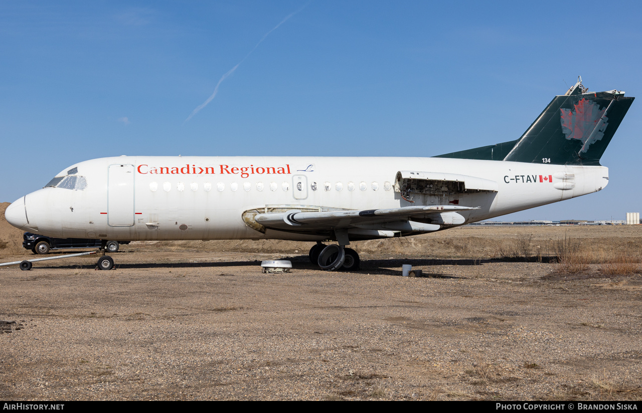 Aircraft Photo of C-FTAV | Fokker F28-1000 Fellowship | Canadian Regional Airlines | AirHistory.net #682853