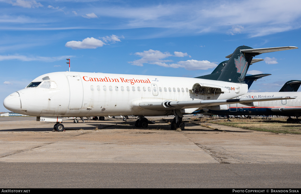 Aircraft Photo of C-FXTA | Fokker F28-1000 Fellowship | Canadian Regional Airlines | AirHistory.net #682862