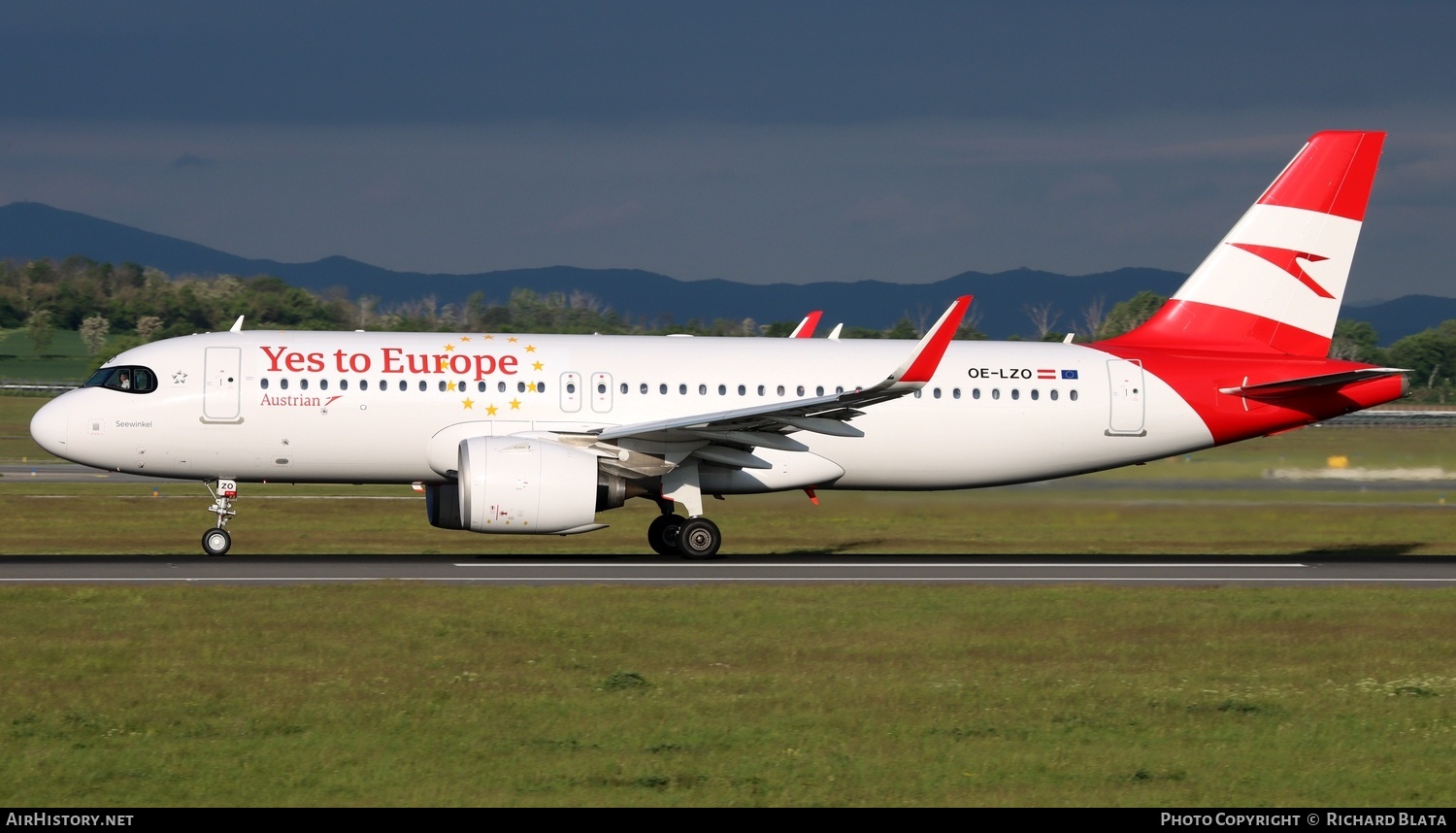 Aircraft Photo of OE-LZO | Airbus A320-271N | Austrian Airlines | AirHistory.net #682883