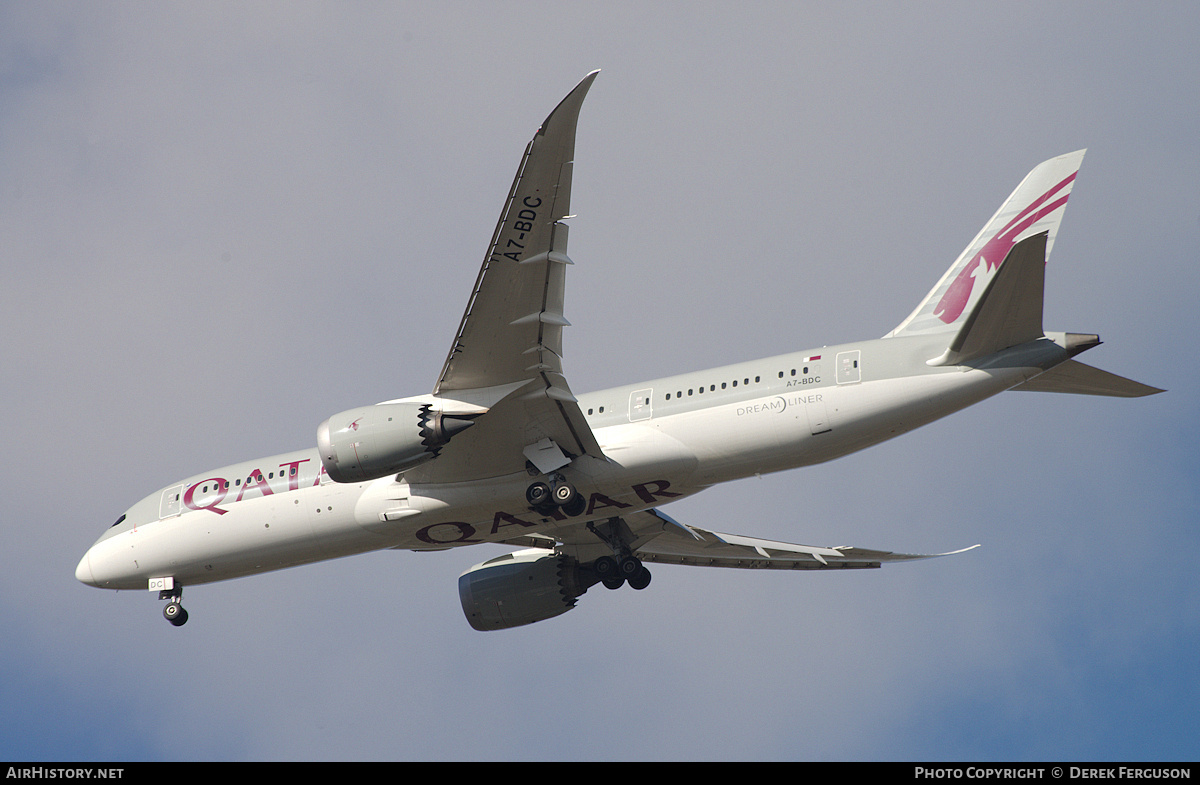 Aircraft Photo of A7-BDC | Boeing 787-8 Dreamliner | Qatar Airways | AirHistory.net #682896
