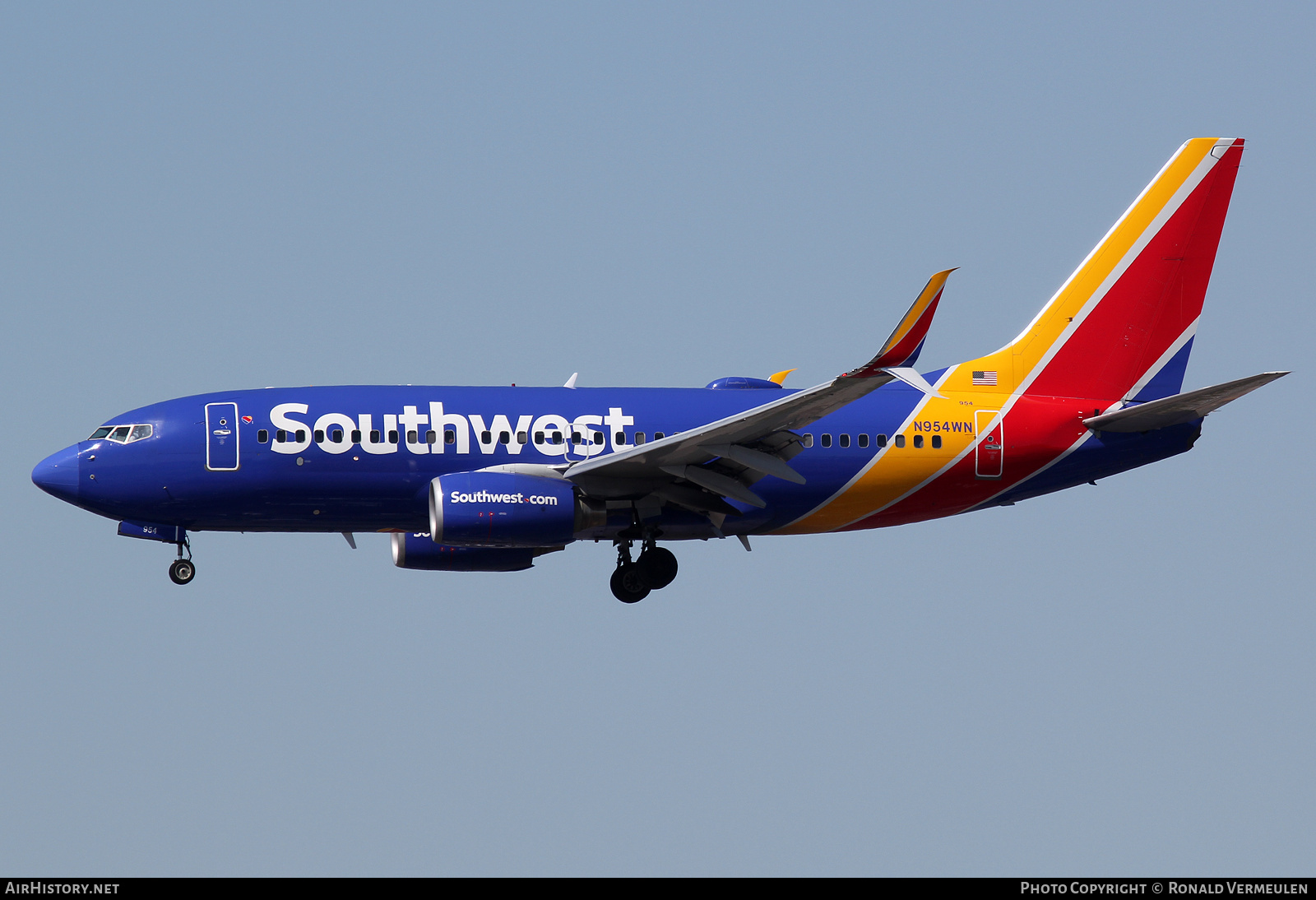 Aircraft Photo of N954WN | Boeing 737-7H4 | Southwest Airlines | AirHistory.net #682910
