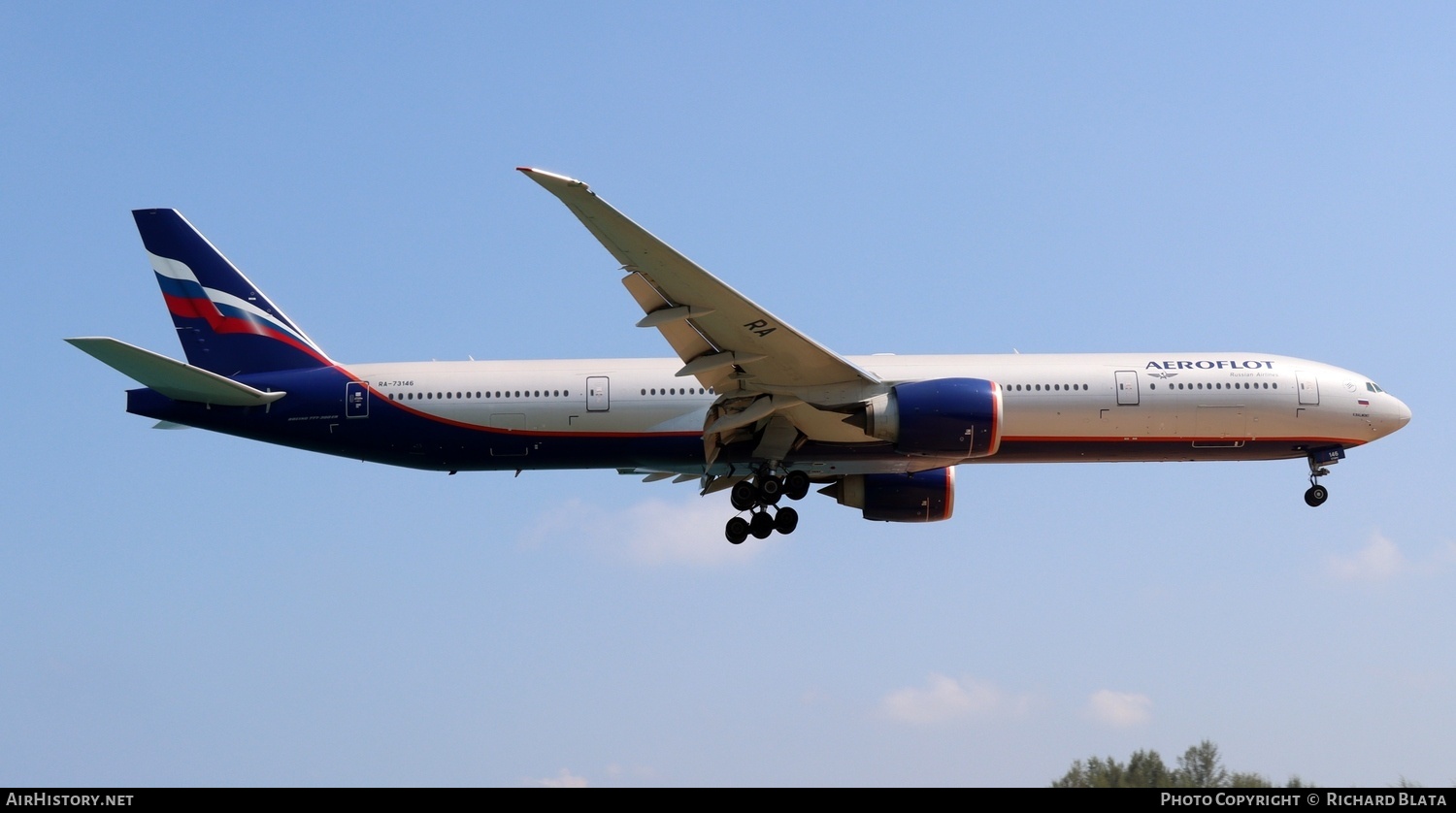 Aircraft Photo of RA-73146 | Boeing 777-300/ER | Aeroflot - Russian Airlines | AirHistory.net #682969