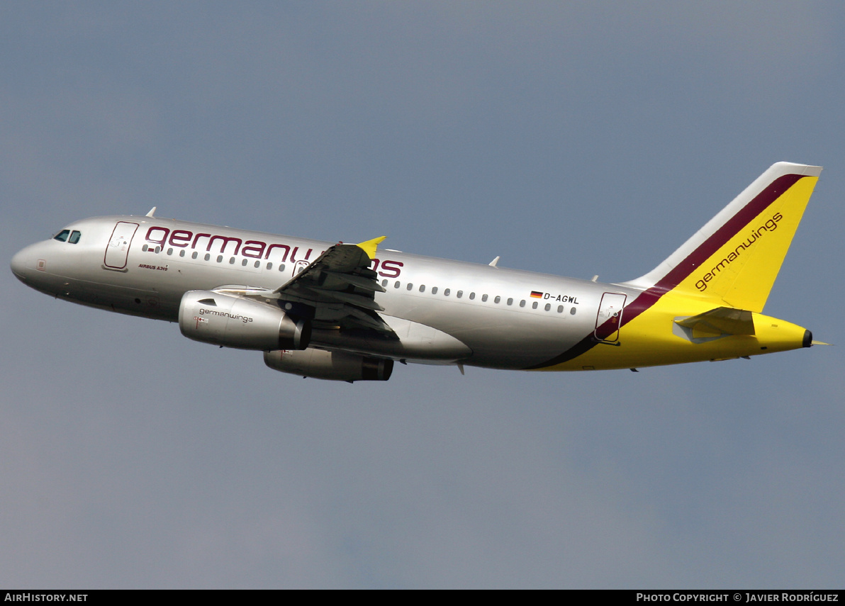 Aircraft Photo of D-AGWL | Airbus A319-132 | Germanwings | AirHistory.net #682997