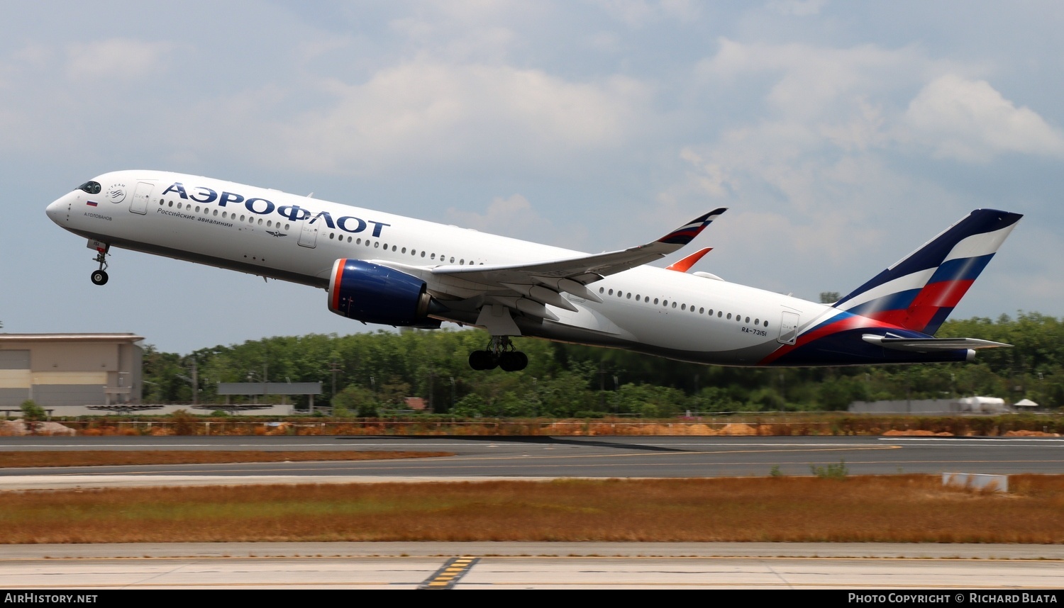 Aircraft Photo of RA-73151 | Airbus A350-941 | Aeroflot - Russian Airlines | AirHistory.net #683022