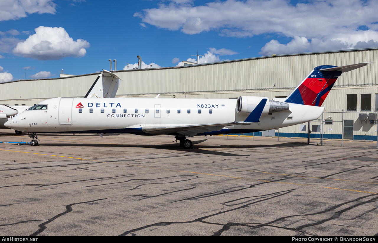 Aircraft Photo of N833AY | Bombardier CRJ-200LR (CL-600-2B19) | Delta Connection | AirHistory.net #683135