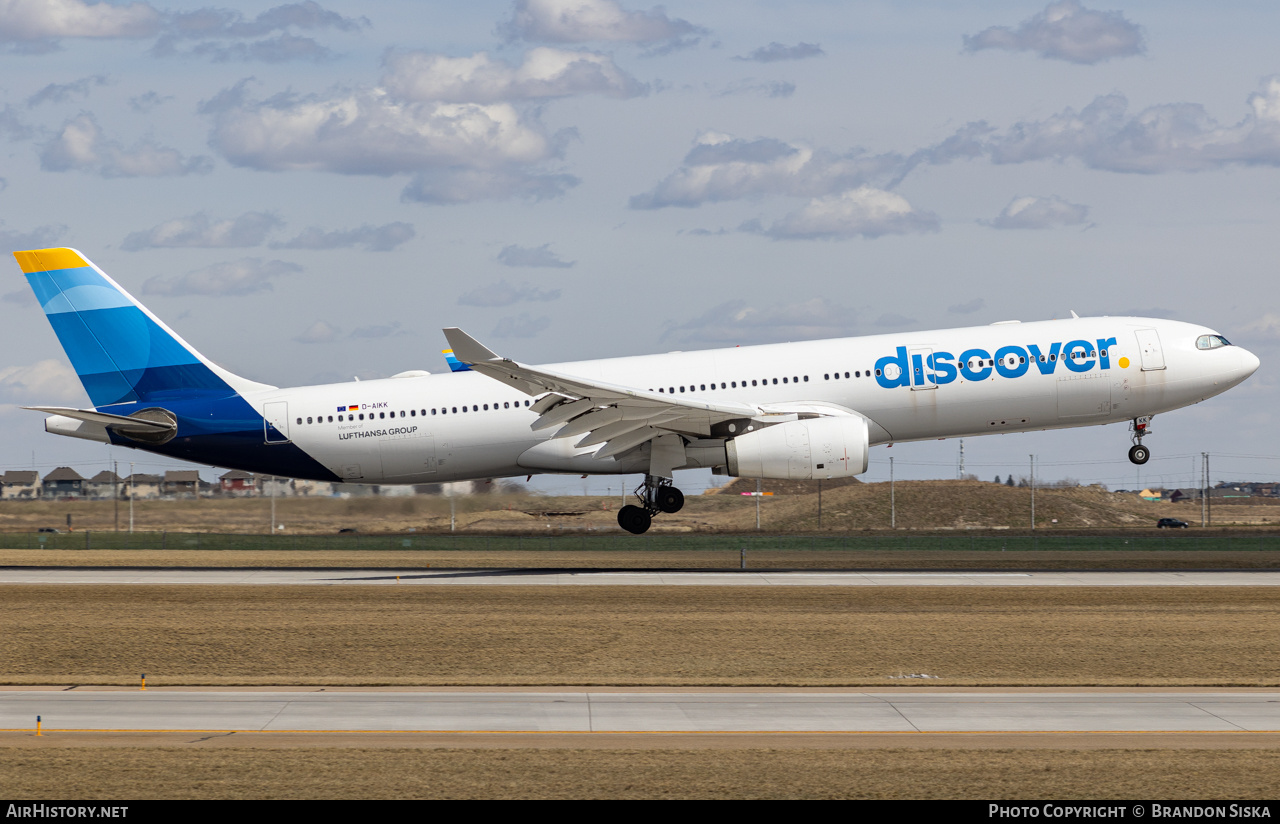 Aircraft Photo of D-AIKK | Airbus A330-343 | Discover Airlines | AirHistory.net #683235