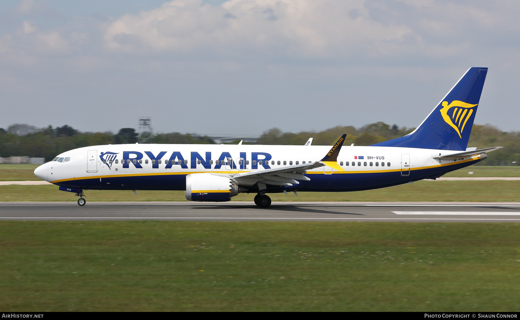 Aircraft Photo of 9H-VUS | Boeing 737-8200 Max 200 | Ryanair | AirHistory.net #683237
