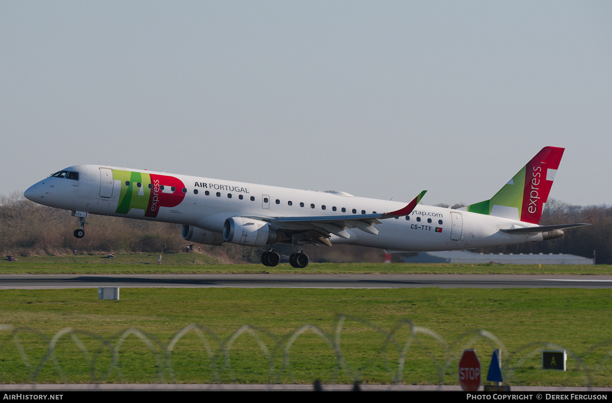 Aircraft Photo of CS-TTY | Embraer 195AR (ERJ-190-200IGW) | TAP Air Portugal Express | AirHistory.net #683313