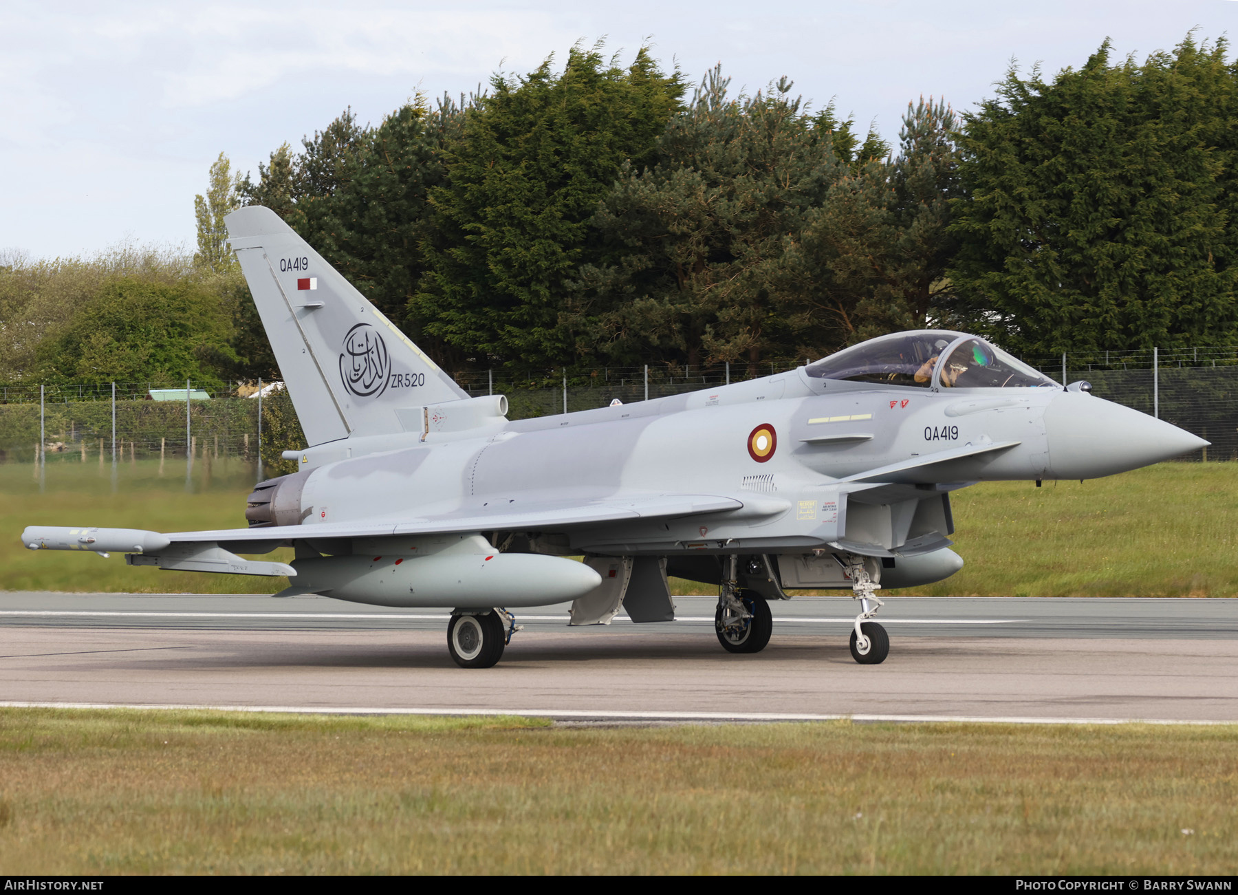 Aircraft Photo of QA419 / ZR520 | Eurofighter EF-2000 Typhoon | Qatar - Air Force | AirHistory.net #683324