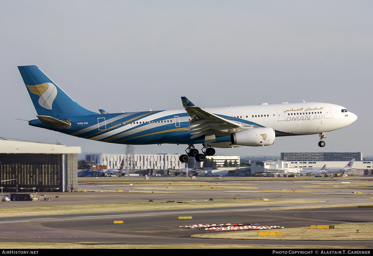 Aircraft Photo of A4O-DG | Airbus A330-243 | Oman Air | AirHistory.net #683362