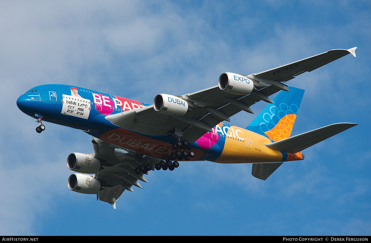 Aircraft Photo of A6-EEU | Airbus A380-861 | Emirates | AirHistory.net #683433