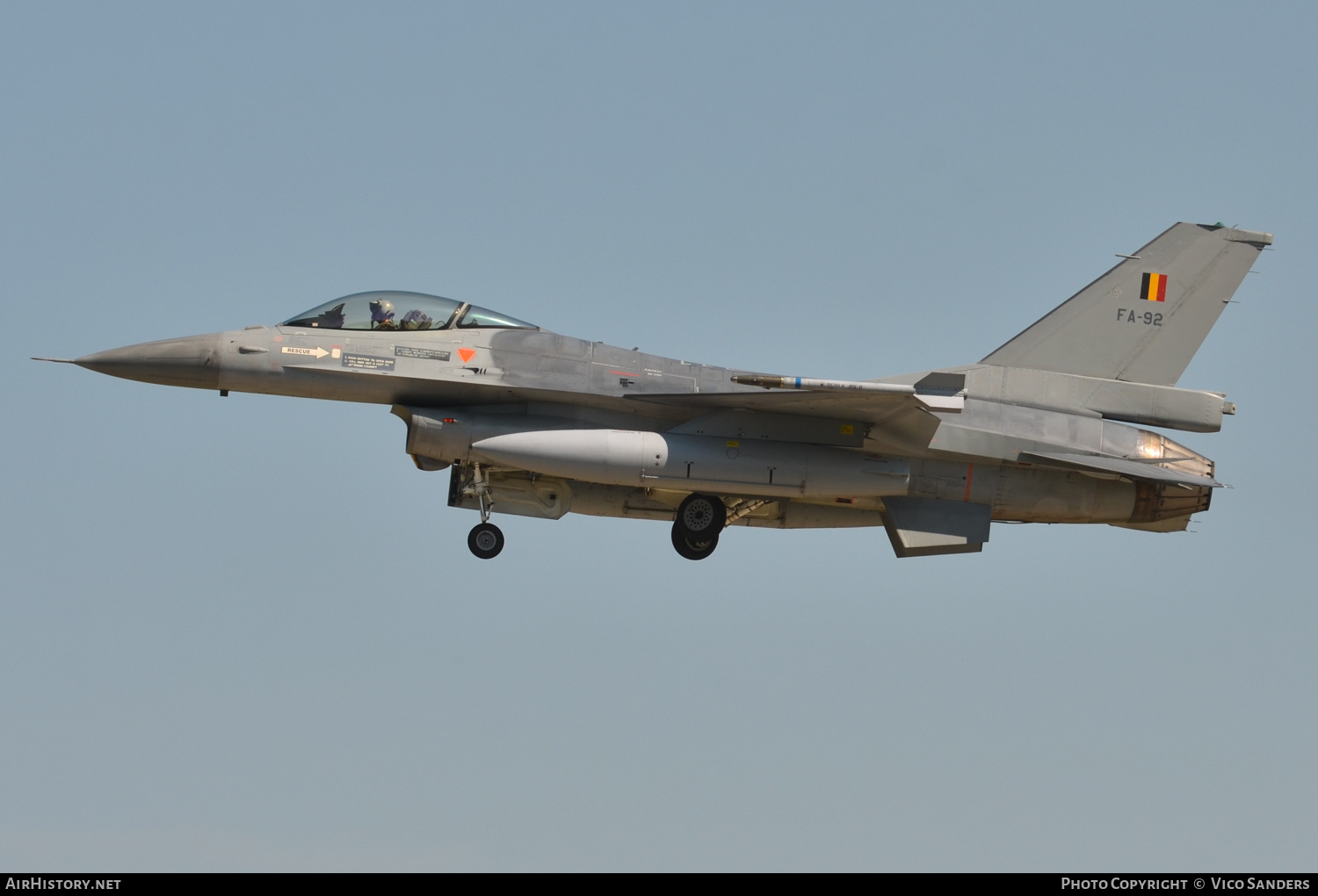 Aircraft Photo of FA-92 | General Dynamics F-16AM Fighting Falcon | Belgium - Air Force | AirHistory.net #683448