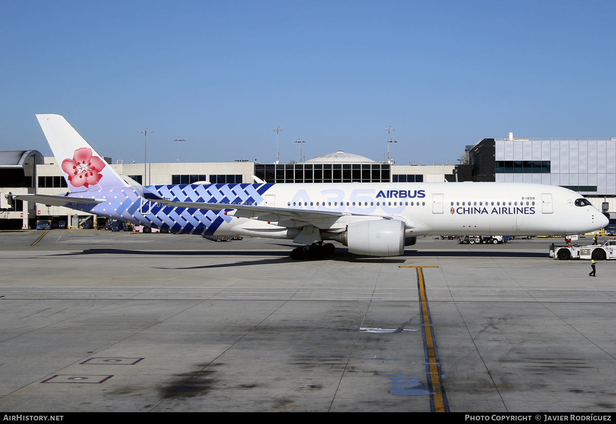 Aircraft Photo of B-18918 | Airbus A350-941 | China Airlines | AirHistory.net #683458