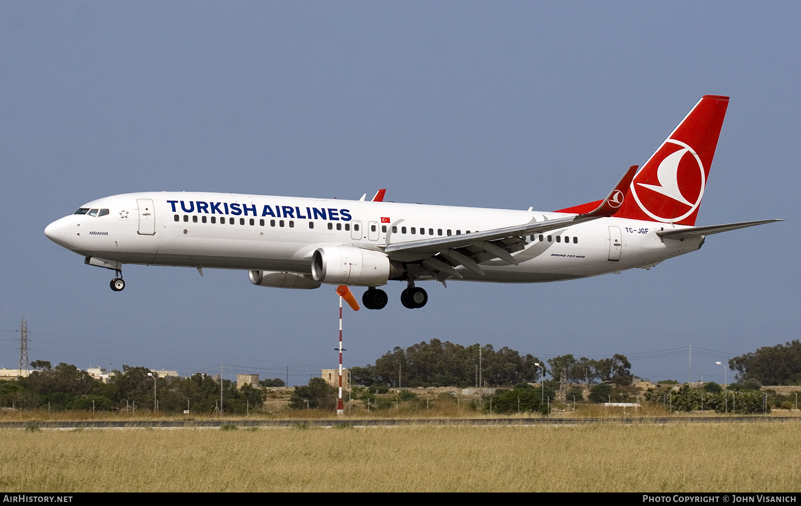 Aircraft Photo of TC-JGF | Boeing 737-8F2 | Turkish Airlines | AirHistory.net #683462