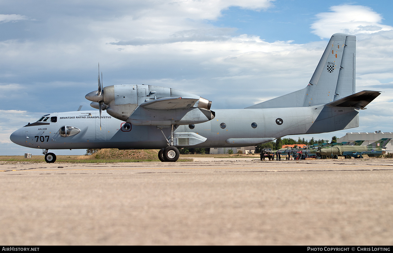 Aircraft Photo of 707 | Antonov An-32B | Croatia - Air Force | AirHistory.net #683569