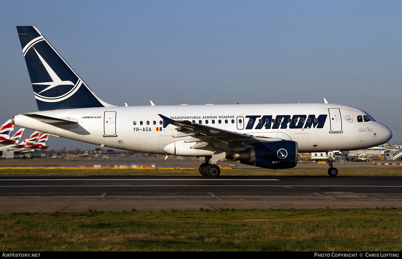 Aircraft Photo of YR-ASA | Airbus A318-111 | TAROM - Transporturile Aeriene Române | AirHistory.net #683671