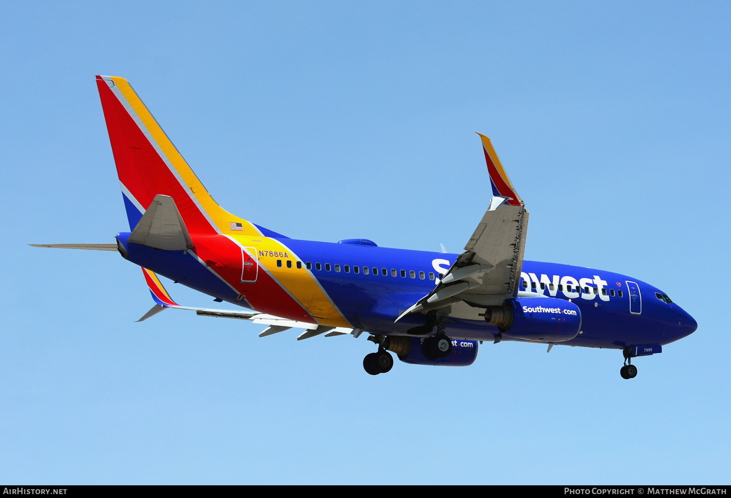 Aircraft Photo of N7886A | Boeing 737-752 | Southwest Airlines | AirHistory.net #683689