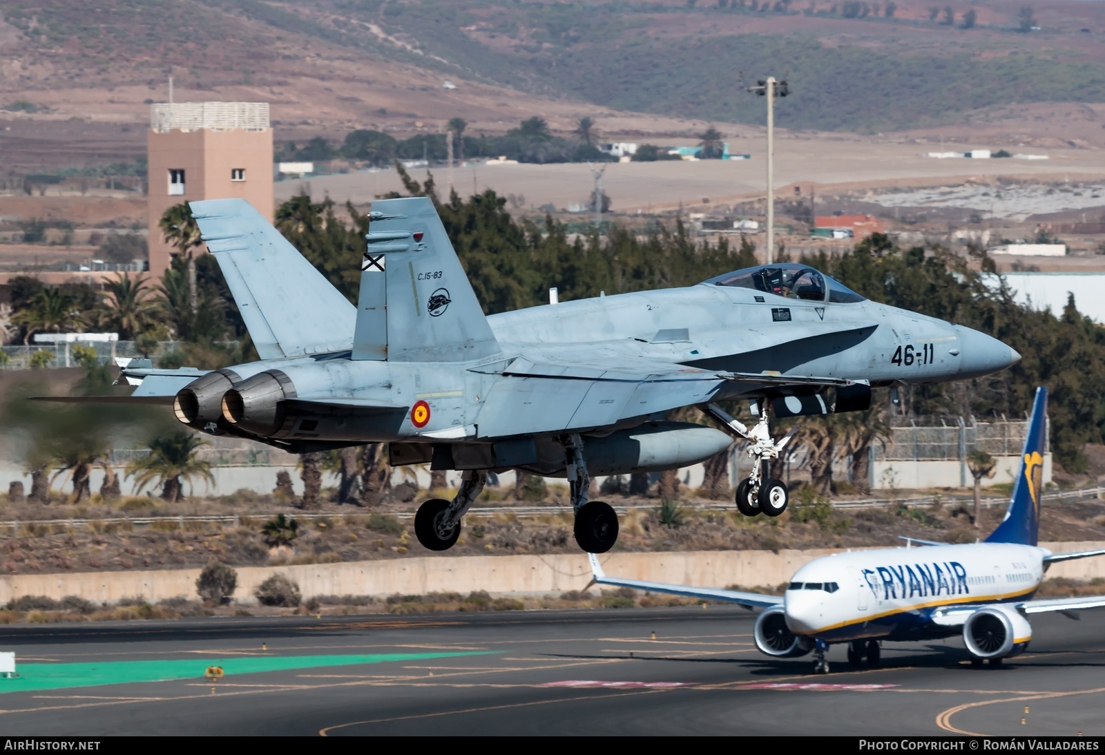 Aircraft Photo of C.15-83 | McDonnell Douglas F/A-18A+ Hornet | Spain - Air Force | AirHistory.net #683708