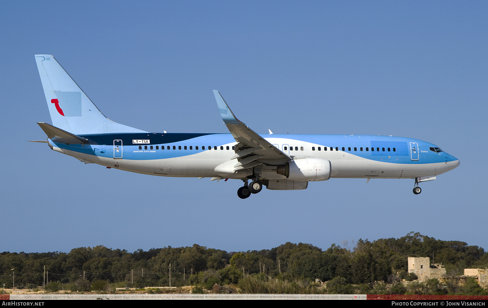 Aircraft Photo of LY-TUI | Boeing 737-85P | AirHistory.net #683716